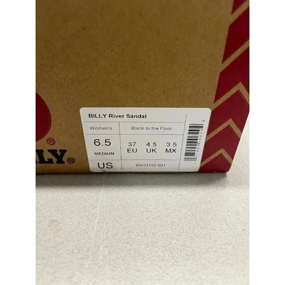 BILLY RIVER SANDALS WOMENS SIZE 6.5 BLACK ZIP FRONT - Picture 9 of 9